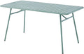 Table à manger Vente-unique, 160 cm, Table de Jardin L.160 cm en métal, 5 cm, 160cm, Vert Amande, MIRMANDE de MYLIA