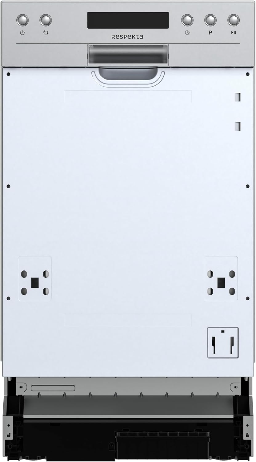 Lave-vaisselle Respekta GSP45 1TIDAS-12, verre, éclairage LED, 45 cm, 49 dB, 10 couverts, encastrable, Aquastop