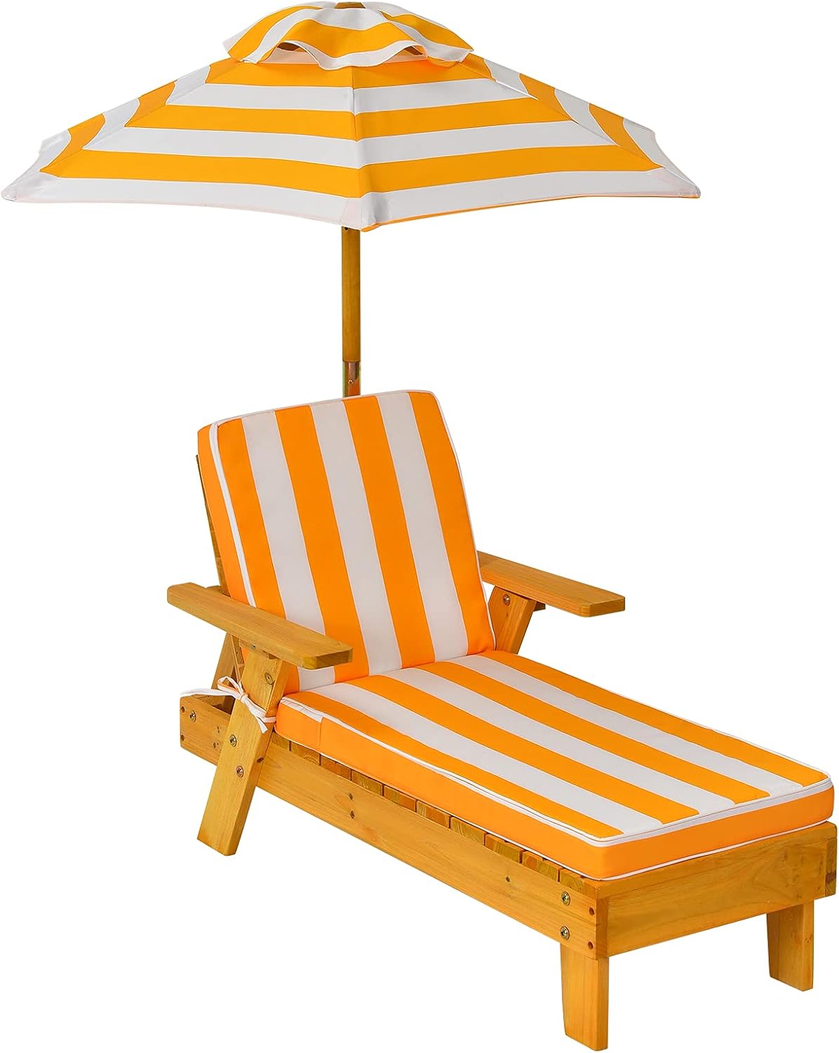 Bain de soleil, Salon de Jardin pour Plage, Chaise Longue Enfant avec Parasol, 92 × 49 × 106 CM, GOPLUS, 50KG, 6cm, Charge 50KG, Camping, Patio