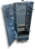 Fumoir, 120 × 40 × 27 cm, acier inoxydable, SMOKI Räuchertechnik, 120 cm, 2 paniers