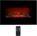 Classic Fire Cheminée électriques, télécommande, 66 × 13 × 46 cm, 1800 W, 240 V, Poêle Électrique avec Télécommande, 1800W, 27°C, 17°C, 50 Hz