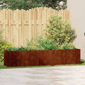 Cache-pot, 200 × 40 × 40 cm, acier inoxydable, 860688, Jardinage