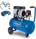 Compresseur d'air, 162 L, Cuve 24L Avec 14 accessoires inclus, Scheppach, 1100 W, 24 L, HC26Si