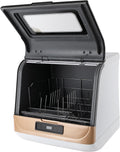 Lave-vaisselle FUROMG, éclairage LED, 800 W, 2 modes, 45 × 40 × 44, 7 cm, 5 programmes, 800W, 55 °C, 60 °C, 65 °C, contrôle tactile