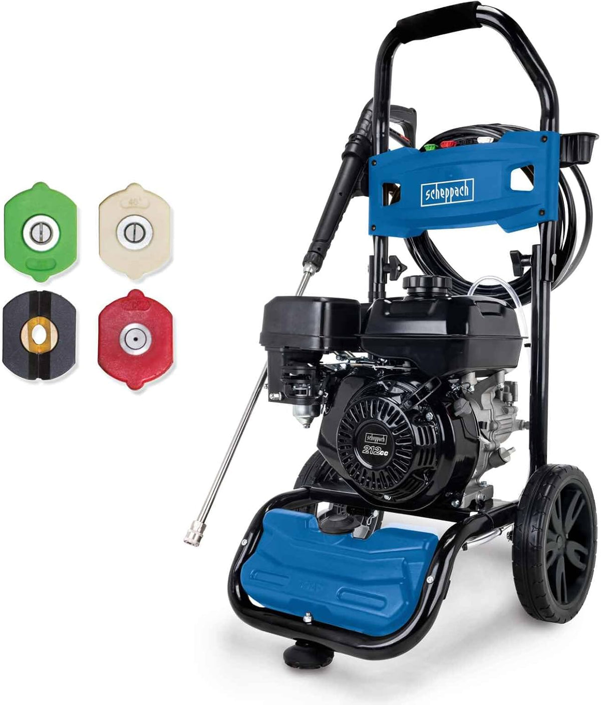 Nettoyeur haute-pression, HCP5000, acier inoxydable, Scheppach, 4, 3 kW, portable