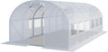 Serre, Bâche PE 180g/m2 Blanc Transparent, TOOLPORT, 4 × 6m