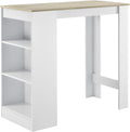 Table, verre, 110 × 50 × 103 cm, en.casa, 3 Étagères