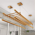 Étendoir à linge rotatif, Étendoir à linge à 4 barres en alliage d'aluminium 150 cm, Séchoir à linge pour plafond, pliable, réglable