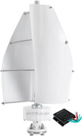 AISINILALAO Turbine éoliennes, Générateur D'éolienne Verticale en Spirale 400 W avec Contrôleur, 12 V, 24 V, 48 V, 62 dB, 12V, 24V, 48V