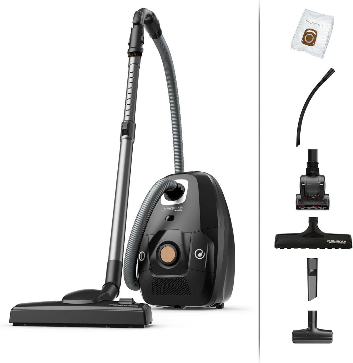 Aspirateur Rowenta, 400 W, 64 dB, 4, 5 L, Noir