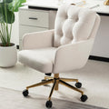 Chaise BALIAA, réglable, 46 cm, 360° Pivotante bureau Chair Beige, 54 cm