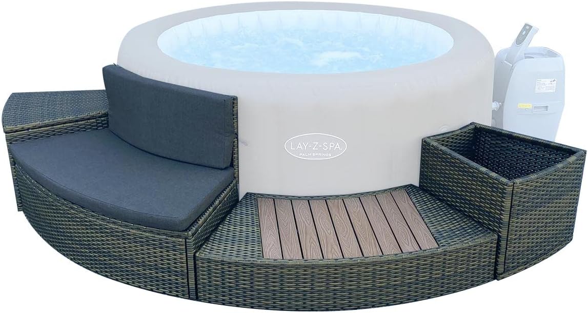 Bestway Bain à remous, 110 × 42 × 62 cm, 50 × 42 × 40 cm, 110 × 42 × 20 cm, 110 × 50 × 65 cm, 104 × 50 × 40 cm, 53 × 50 × 20 cm