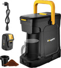 BougeRV Cafetière à dosettes, pour Camping, 26, 6 × 14, 7 cm, Batterie 144Wh, 8 Ah, 144 Wh, 240 ml, 18 V, 230 V, 13 cm, 8Ah, portable