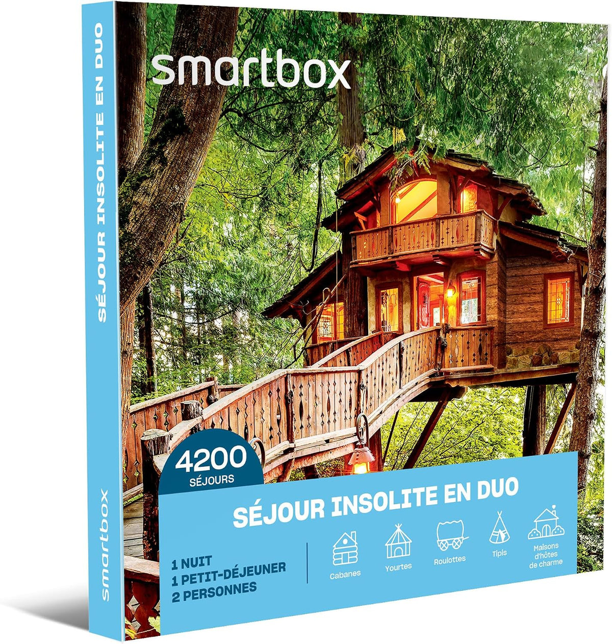 Smartbox Coffret cadeau Séjour insolite de 2 jours en, Idée cadeau originale