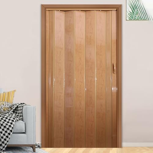Porte extensibles, 80 Pouces, pliable, Portes accordéon intérieures en PVC Brillant, Porte Pliante sur Mesure 70 80 90 100 120 150