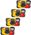 KODAK Appareil photo jetables, FunSaver Lot de 4 appareils Photo jetables avec Flash 800 ISO