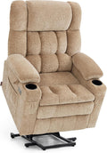 Fauteuil, 12 cm, réglable, M MCombo, 3-Moteurs, Fonction Allongée 165°, Mousse Pleine 35D 7546, Dossier, Chenille-Beige