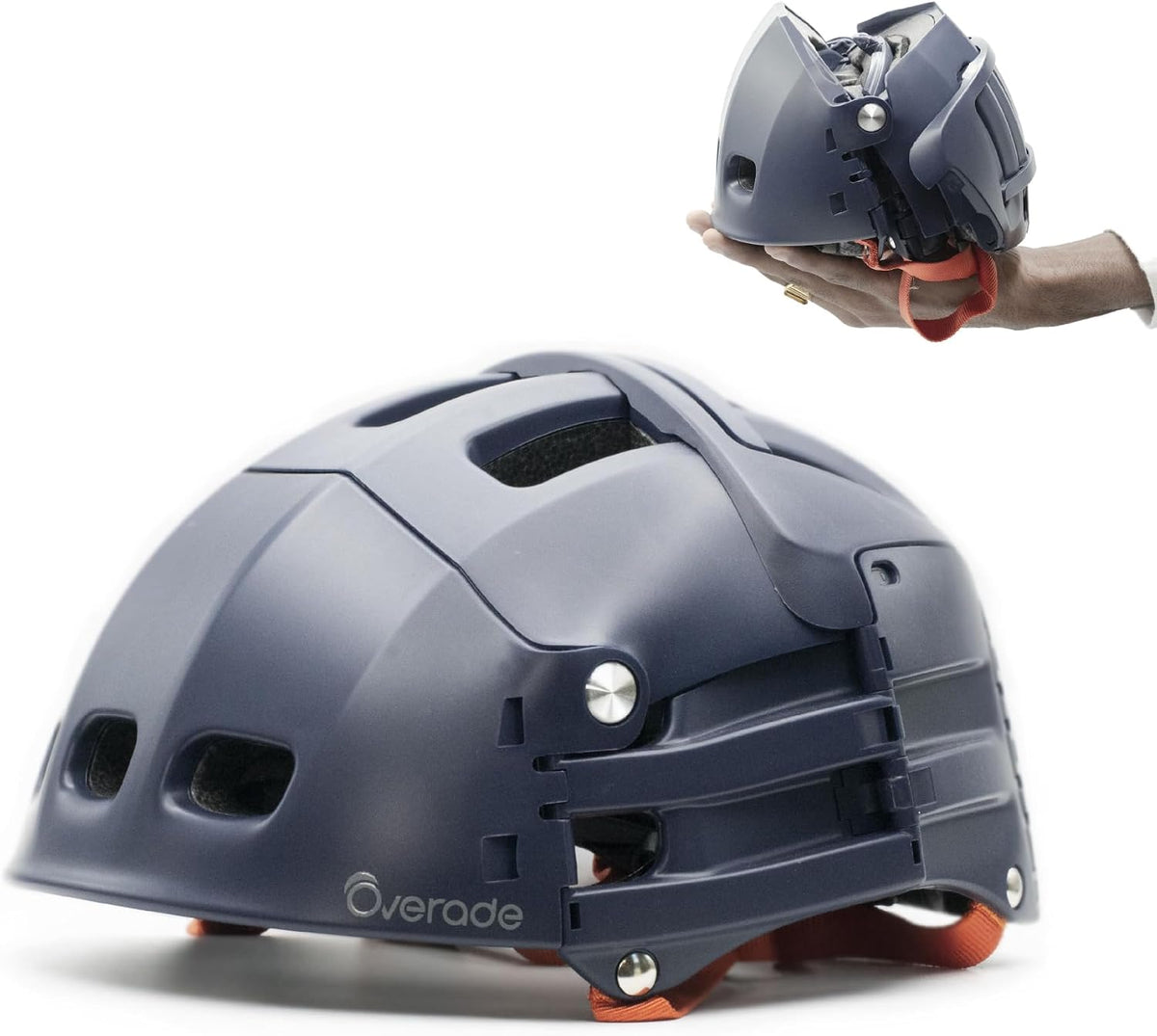 OVERADE Casque VTT et VTC, pliable, En1078, Rollers. Certifié Ce En1078, réglable, Innovation Française, Trottinette