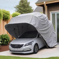 Housse pour mobilier de jardin, 18 * 8.2 * 7.6ft, pliable, auvent Toutes Saisons pour camionnette, acier inoxydable, vhdurike, portable