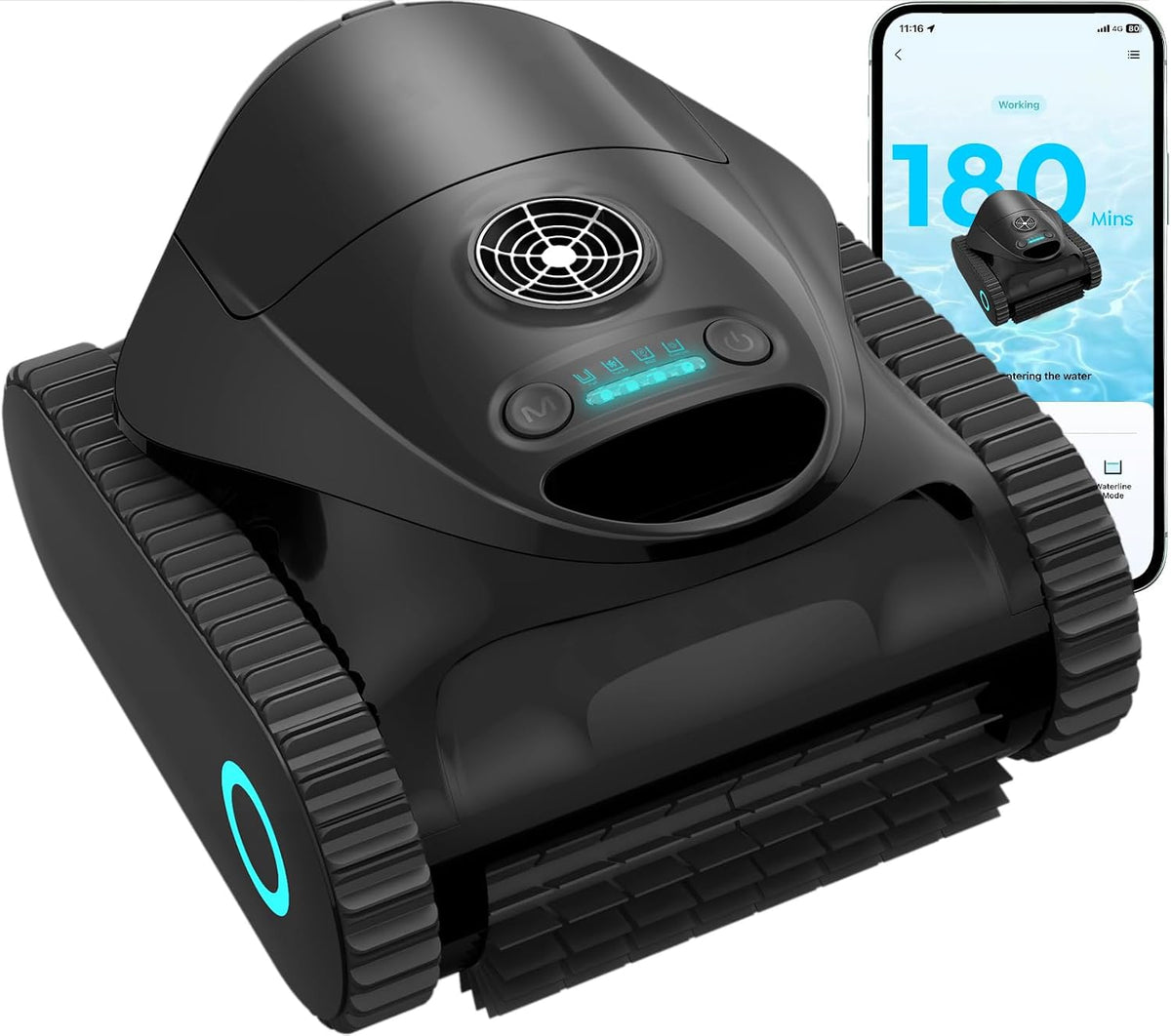 Robot de piscine, 7 modes, BRINBO, 4 modes, 2026 Neu, Double Filtration