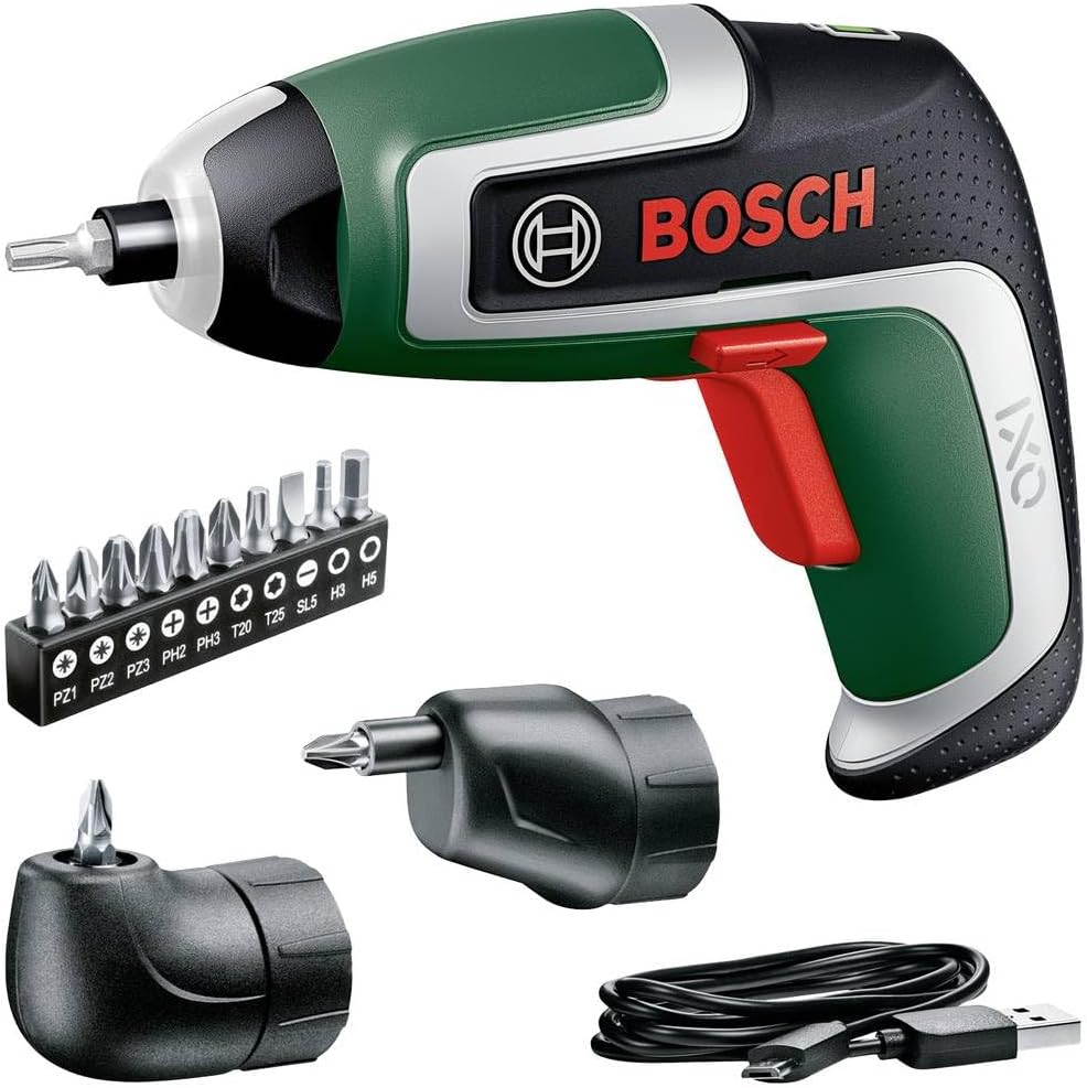 Bosch Outillage électroportatif, 3, 6 V, éclairage LED, 2, 0 Ah, 7 L, 5, 5 Nm, avec câble micro-USB