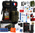 Humpti Kit de survie, Sac à Dos de préparation d'Urgence 72 Heures, équipement Essentiel avec Radio Solaire, éclairage