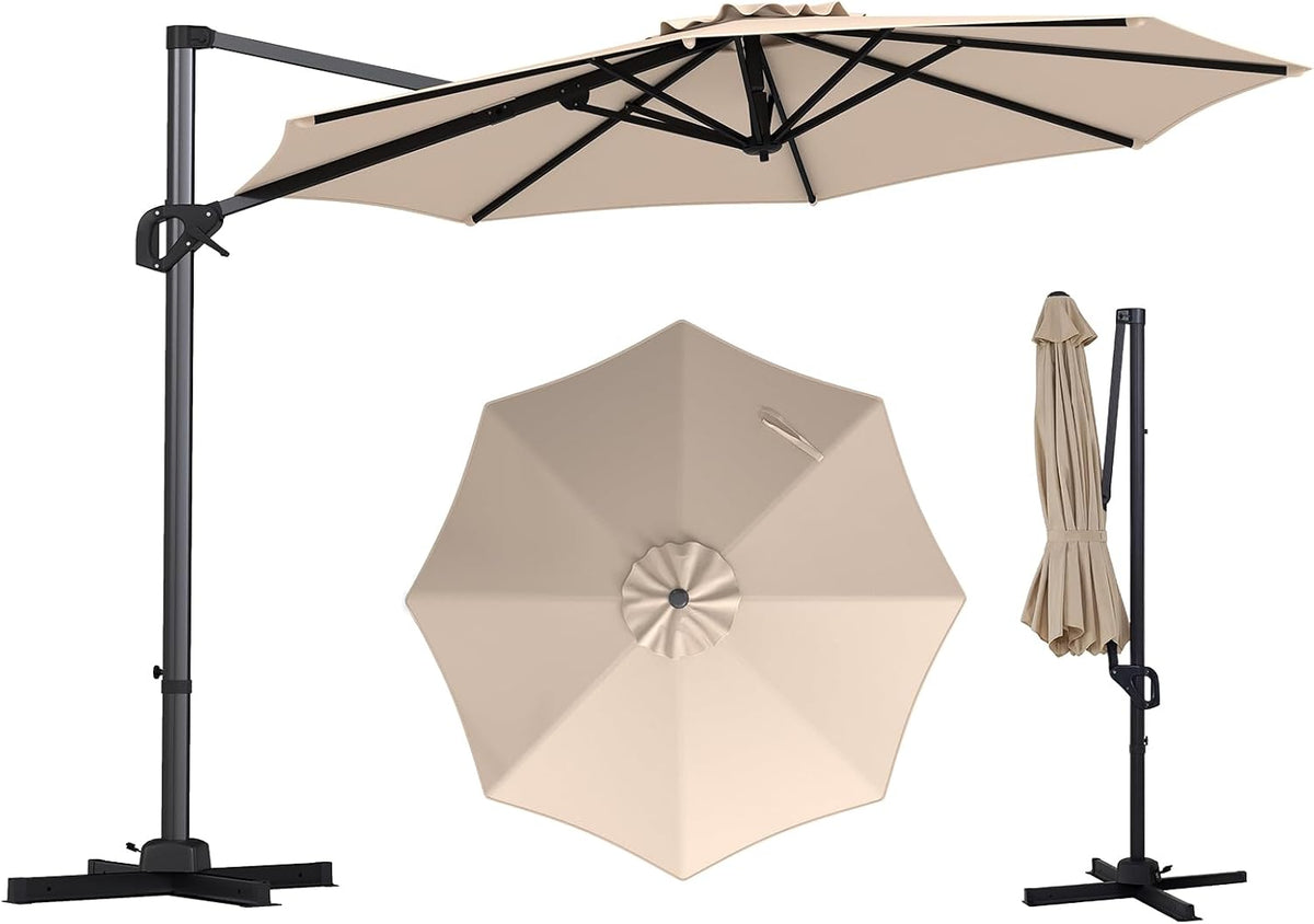RELAX4LIFE Parasol, 300 cm, Beige