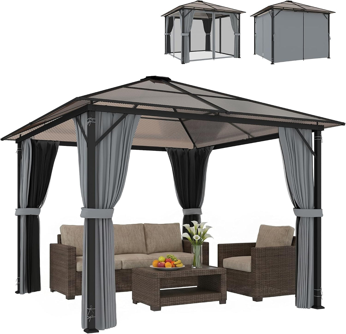 Tonnelle, 3 × 3 m, Outsunny