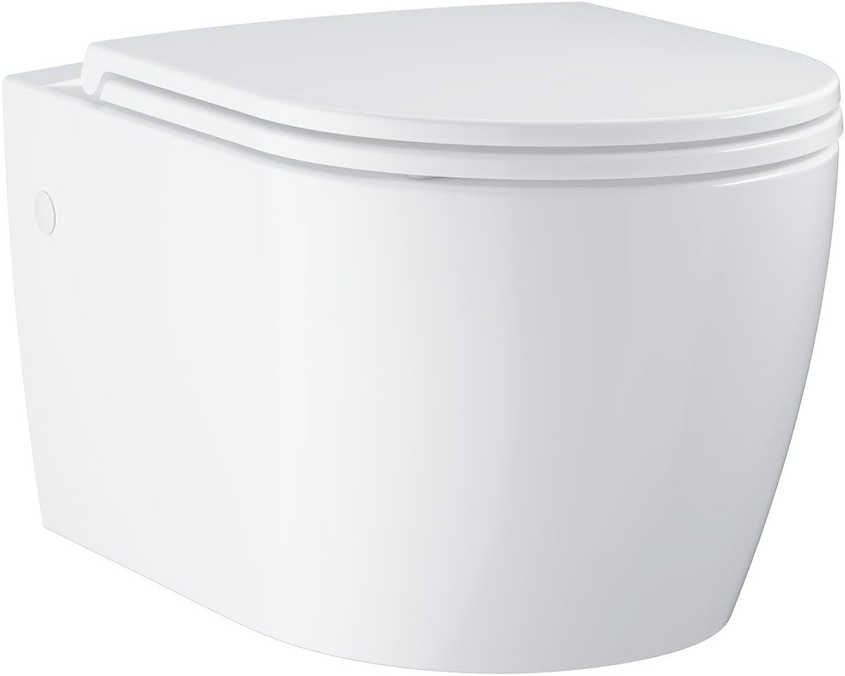 WC 1 pièce, 5 L, Avec frein de chute, GROHE, volume de chasse 3/5 L, 103848SH00, Blanc Alpin, sortie horizontale