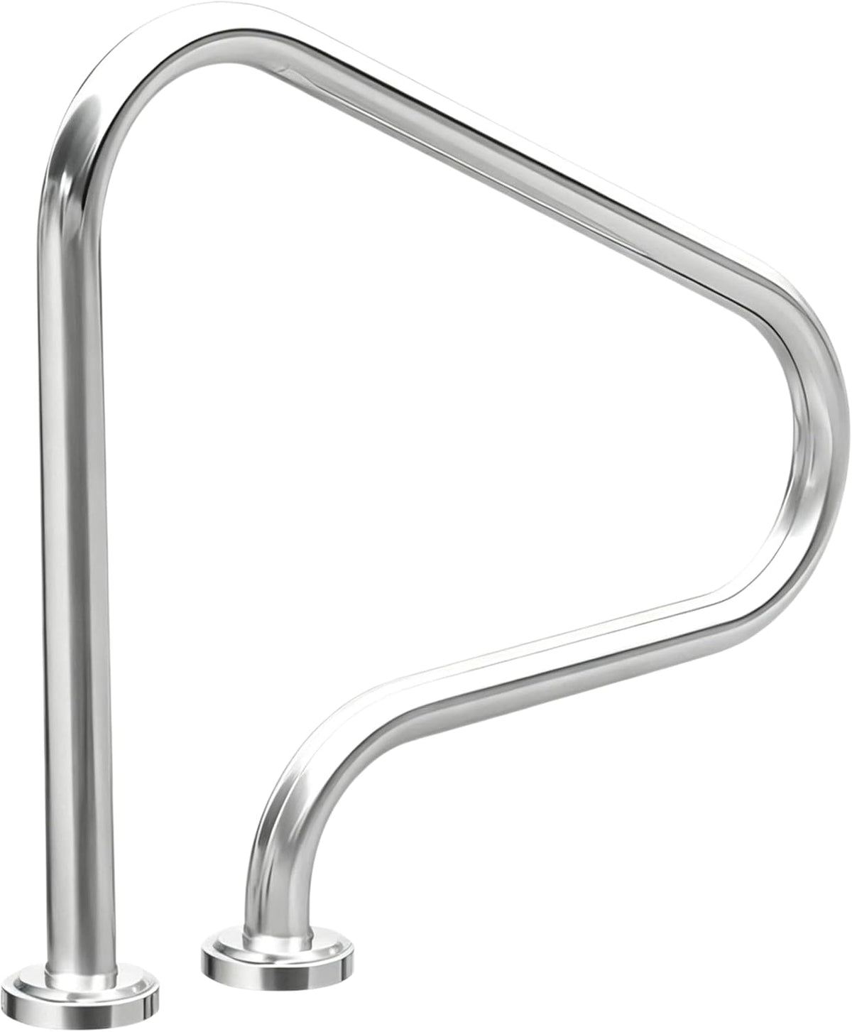 Elyzjhjl Main courante de piscine, matériau en Acier Inoxydable 304, 80 × 80 × 27 cm, Rampe de Piscine