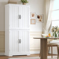 Buffet HOCSOK, 180 cm, Meuble de Cuisine avec 4 Portes et Poignée en Métal, 79, 5 L, 7, 2 cm, 4 étagères