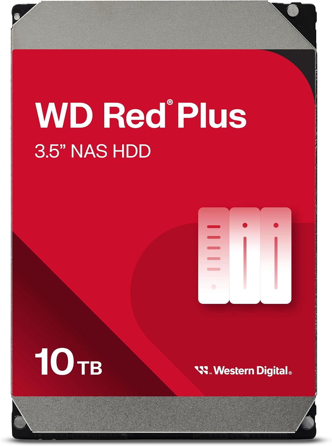Western Digital Disque durs, WD Rouge Plus 10 to NAS Disque Dur Interne 3, 5', 7200 RPM