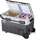 VEVOR Mini réfrigérateur, Température Réglable -20 °C à 20 °C, 50 L, Glacière de Voiture 12 V, 330 mL, 550 mL, 750 mL, 45 dB, 45 W, 61 W, 25 °C